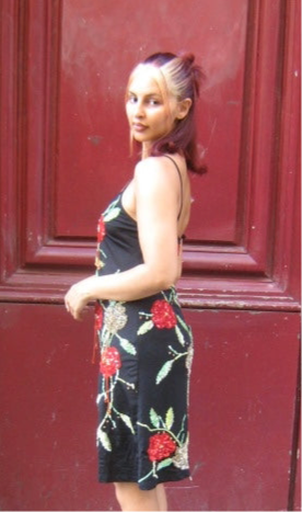 Mariella Burani Hand Embroidered Dress