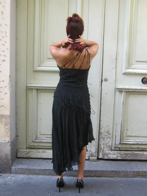 Catherine Gérard Silk Black Dress