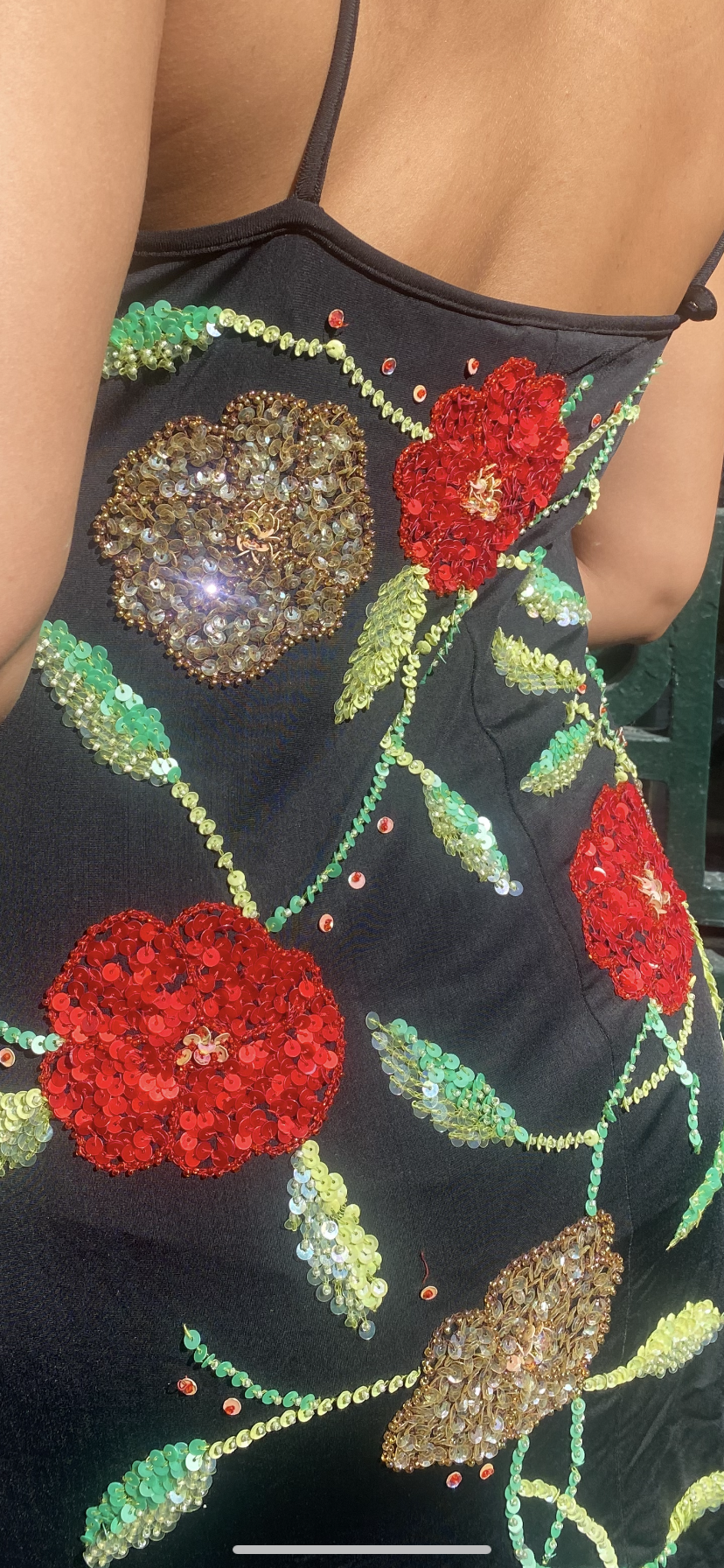 Mariella Burani Hand Embroidered Dress