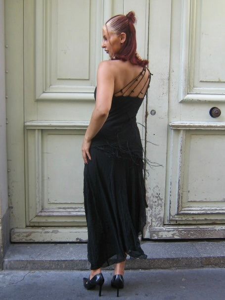 Catherine Gérard Silk Black Dress